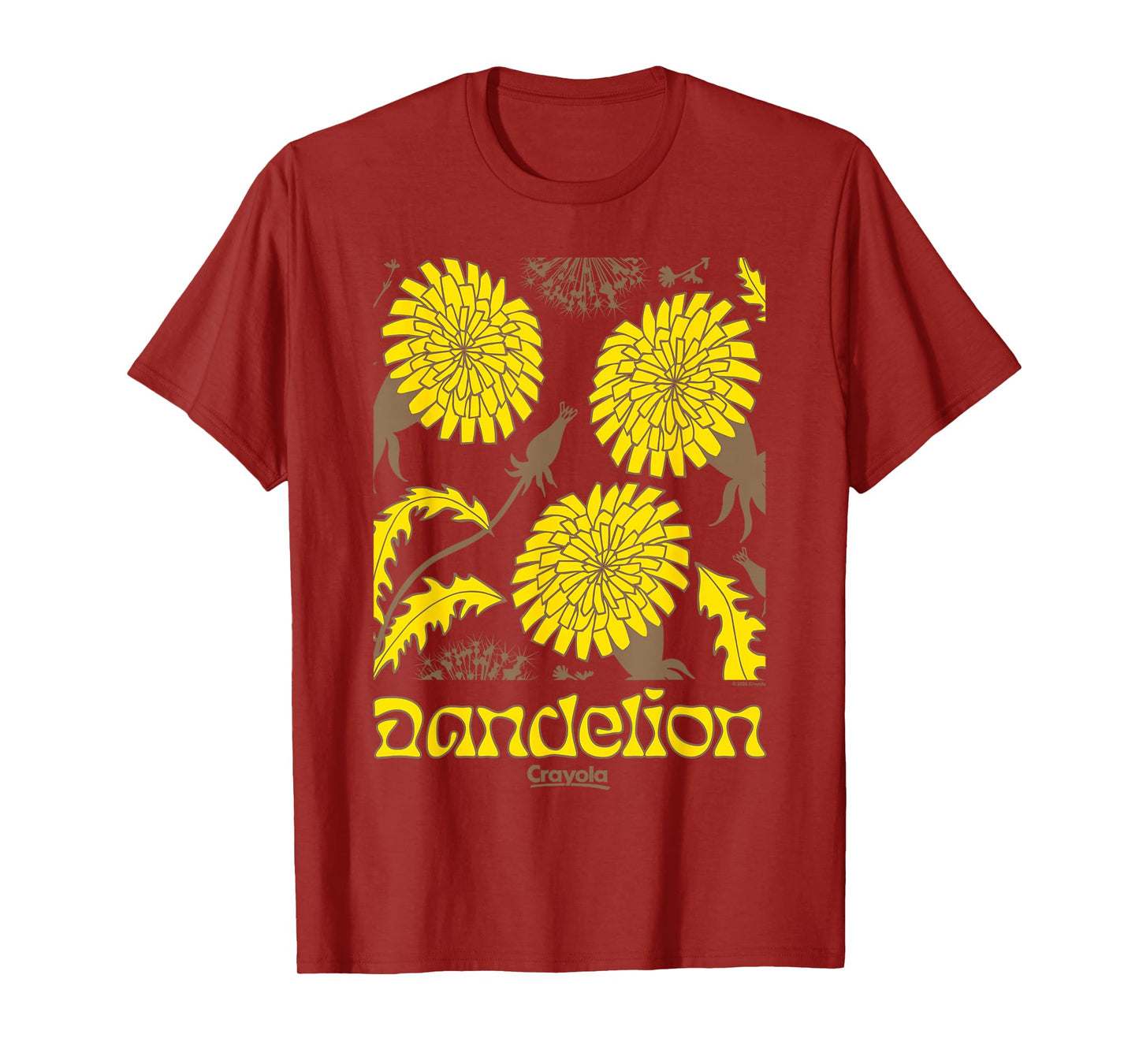 Crayola 2025 Limited Edition Dandelion Vintage Portrait T-Shirt