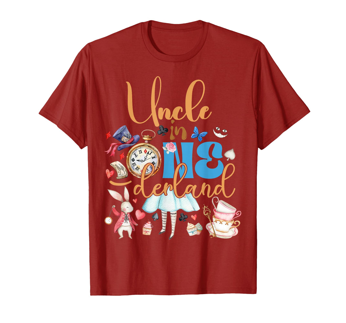 Alice uncle in ONEderland Birthday Family T-Shirt