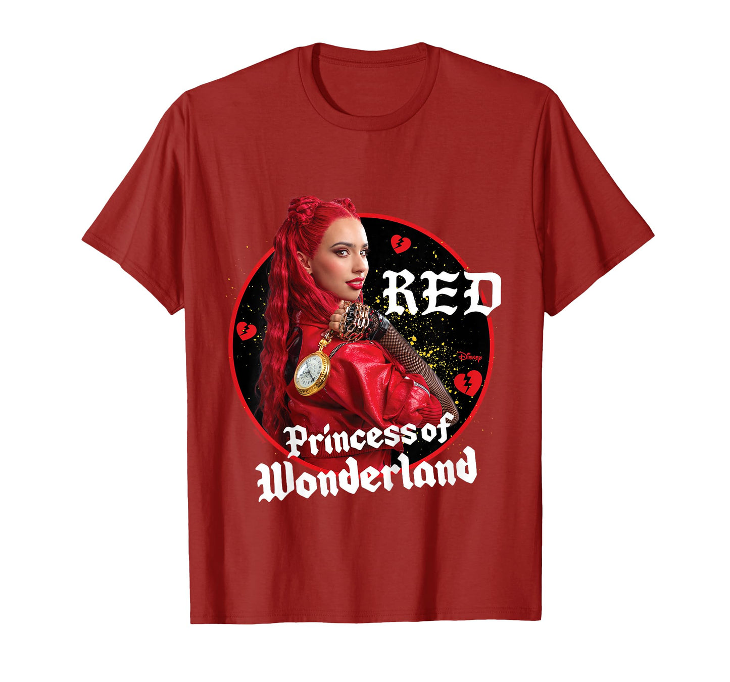 Kids Descendants 4 - Red Princess Of Wonderland Broken Hearts T-Shirt