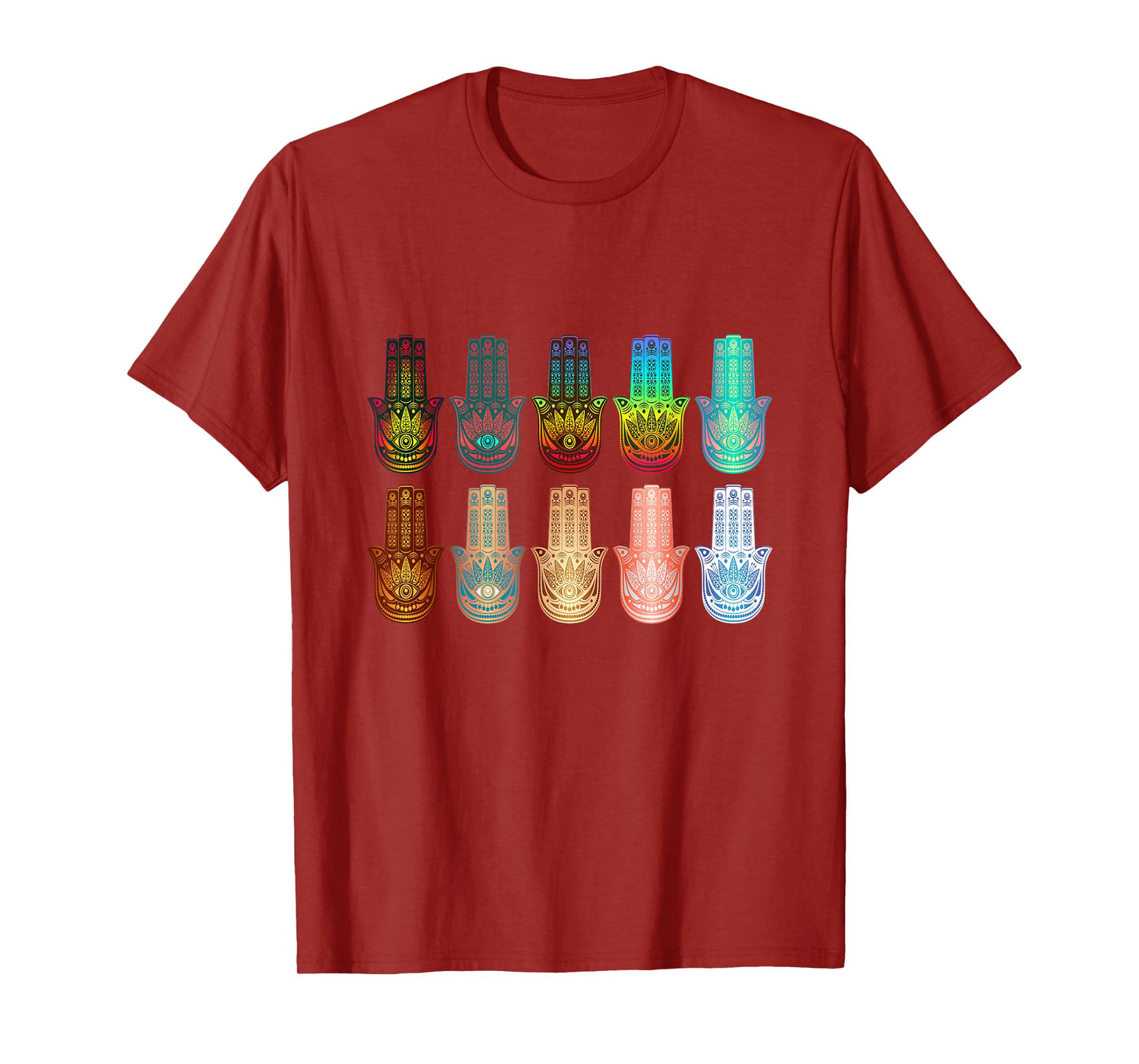 Spiritual Hamsa Hand Of Fatima Yoga T-Shirt T-Shirt