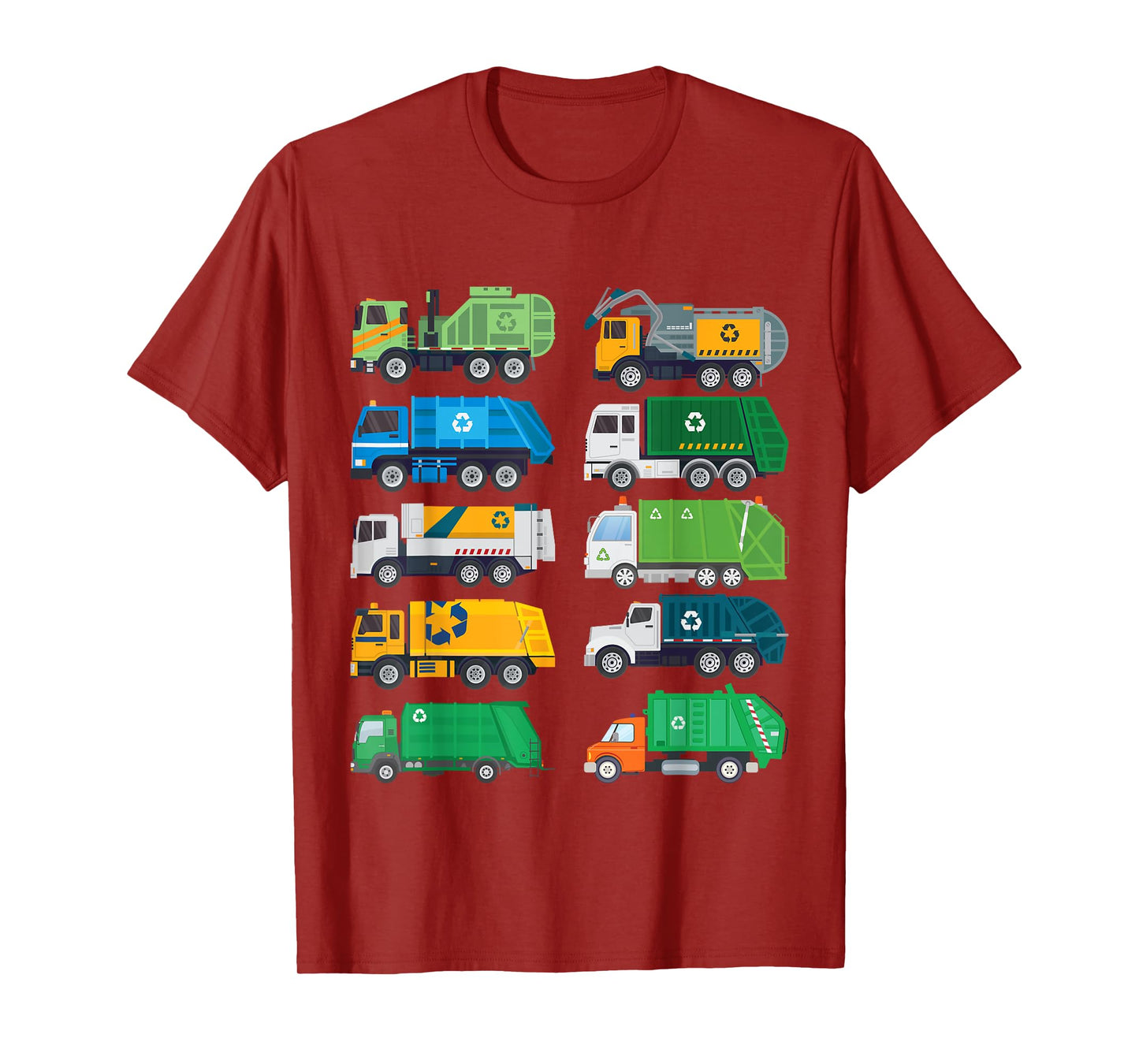 Garbage Truck Recycling Day Trash Waste Separation Trucks T-Shirt