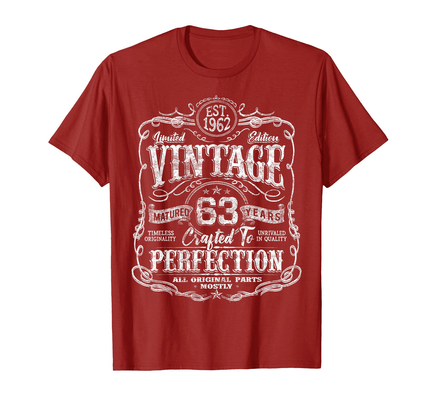 Vintage 1962 Limited Edition Shirt 63 year old 63rd Birthday T-Shirt