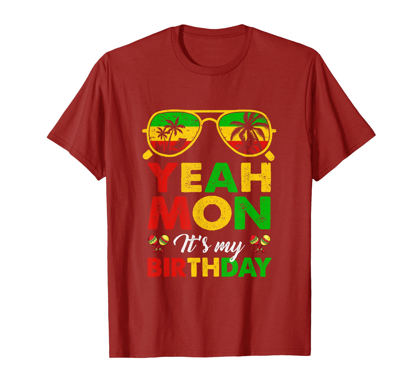 Yeah Mon Jamaican Jamaica Birthday Party Girls Women Men T-Shirt