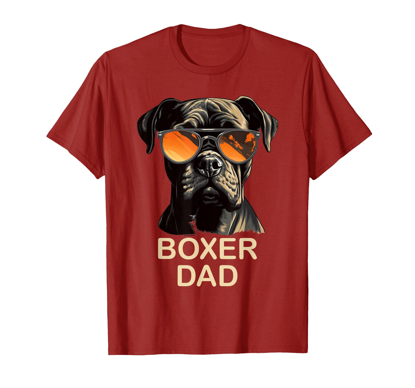 Boxer Dad Dog Owner Gift Funny Boxer Dog Lover Dad T-Shirt