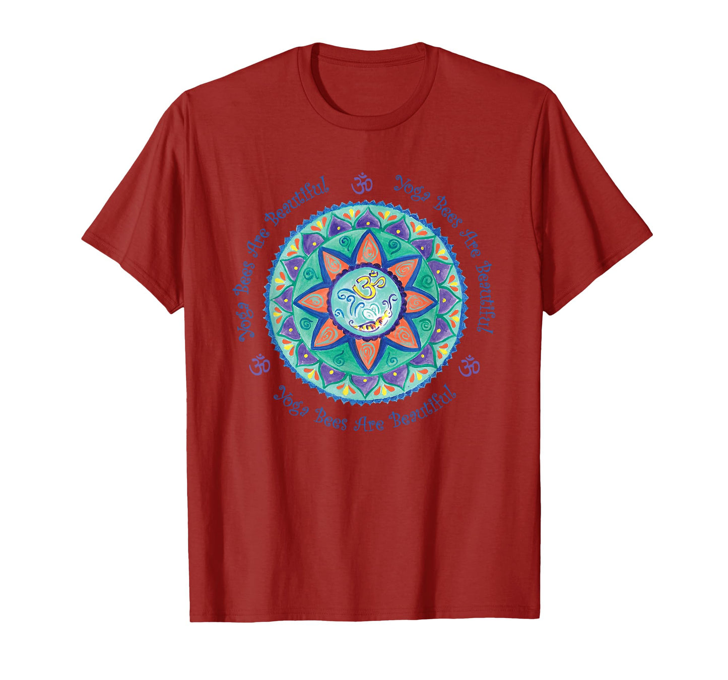 Yoga Bees Om Mandala T-Shirt