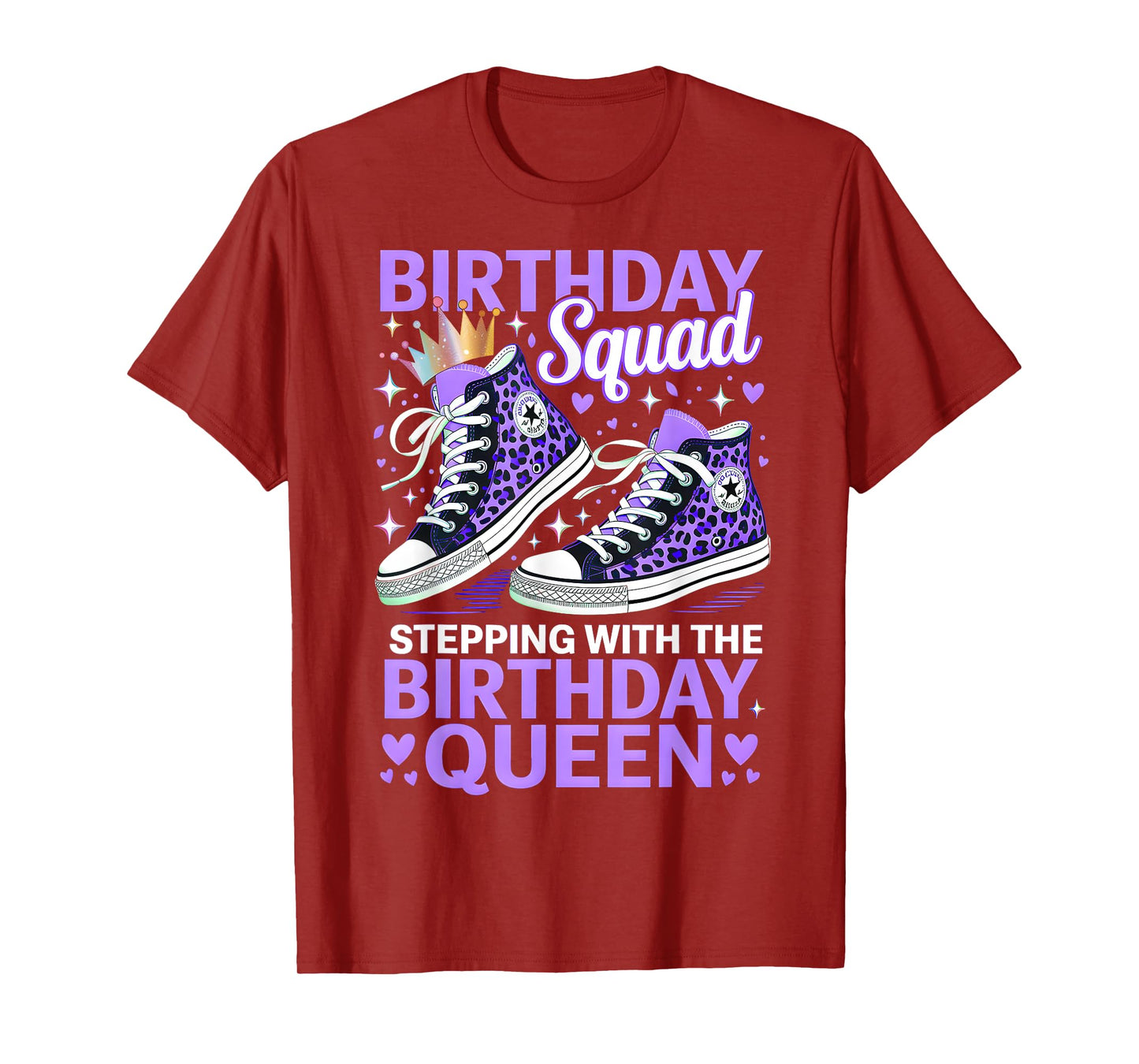 Birthday Squad Stepping With The Birthday Queen T-Shirt