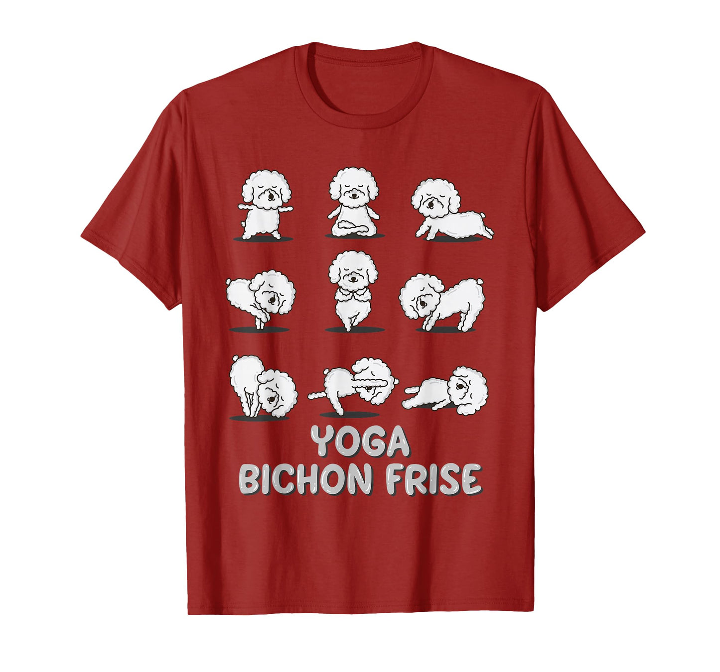 Yoga Bichon Frise Shirt Spiritual Zen Meditation Dog Lover T-Shirt