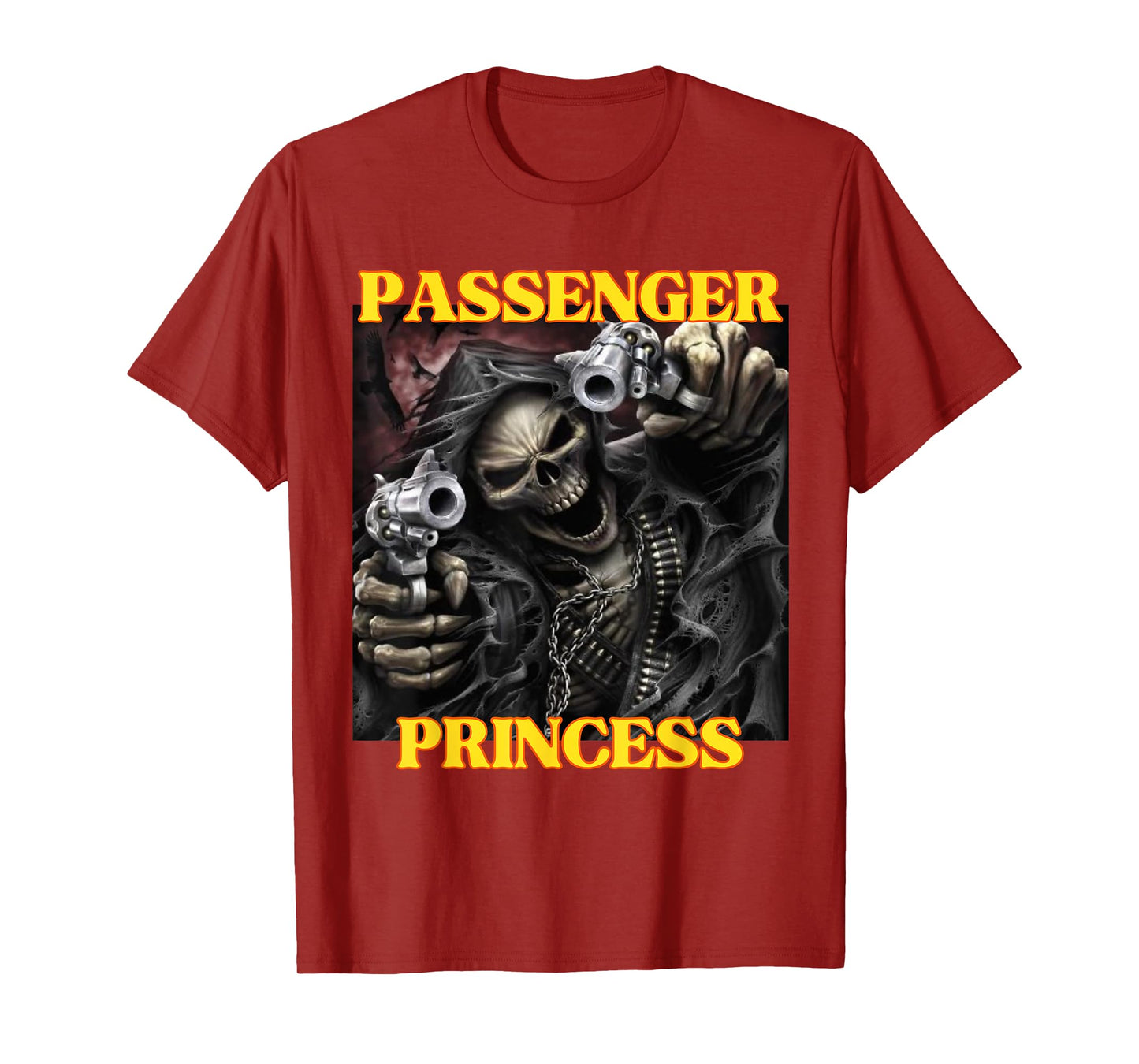I Heart Passenger Princess Funny Hard Skeleton Meme T-Shirt