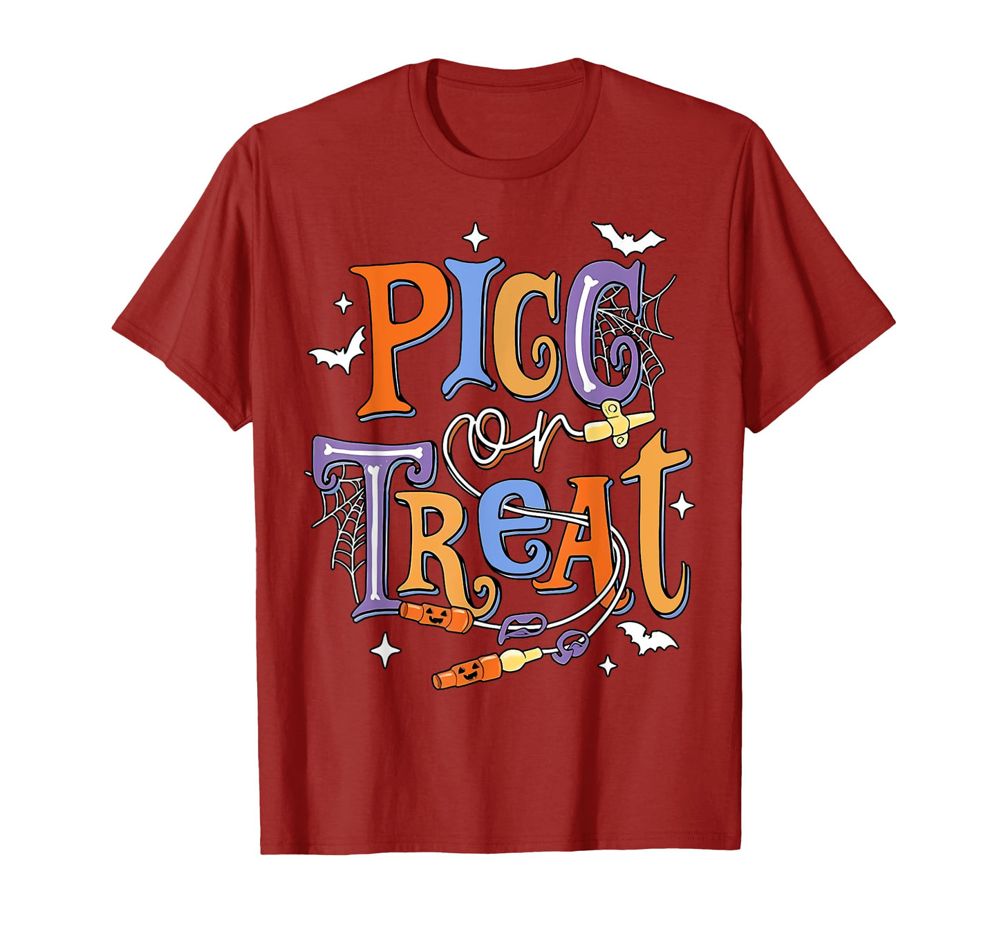 PICC Or Treat Vascular Access Team PICC IV Nurse Halloween T-Shirt