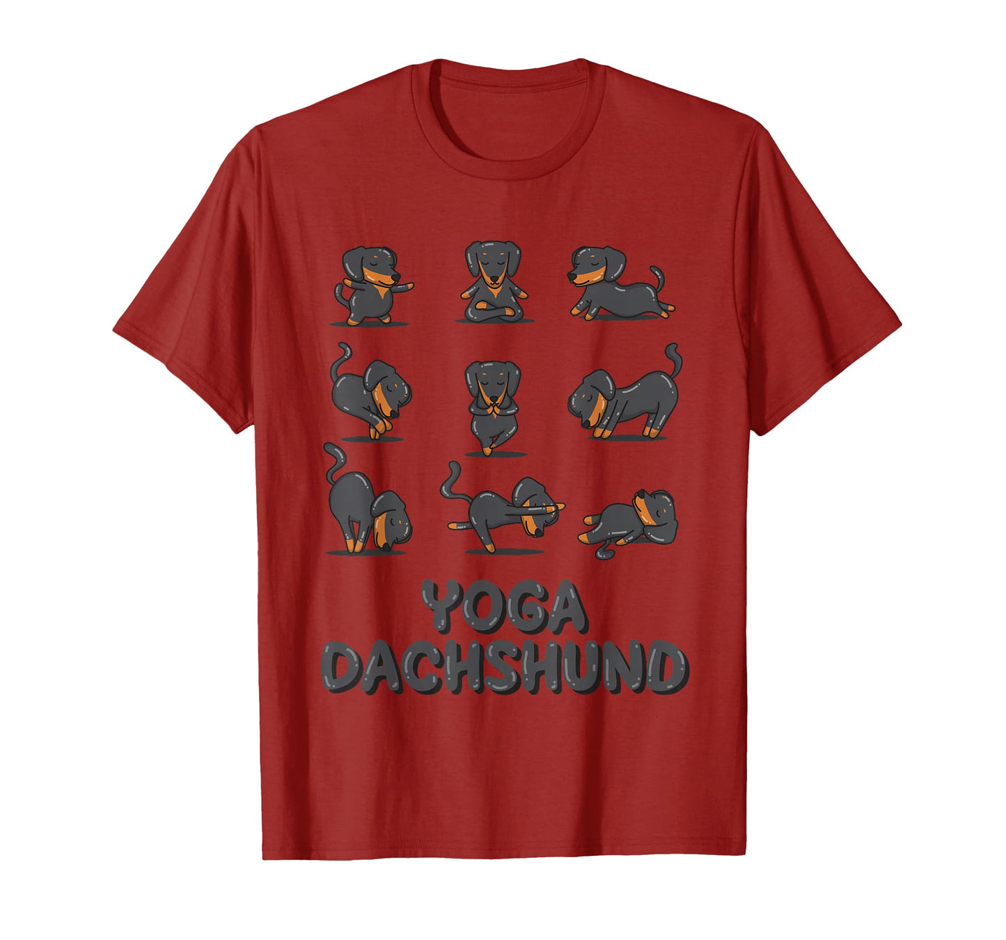 Dachshund Yoga Shirt Weiner Meditation Zen Yoga Dog Lover T-Shirt