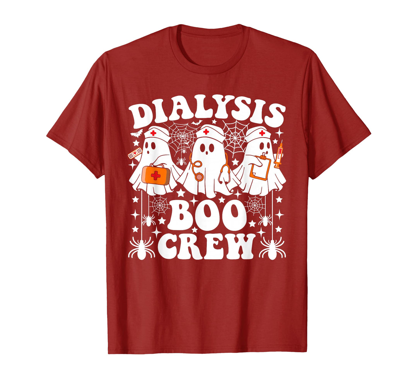 Dialysis Boo Crew Nurse Funny Ghost Halloween T-Shirt