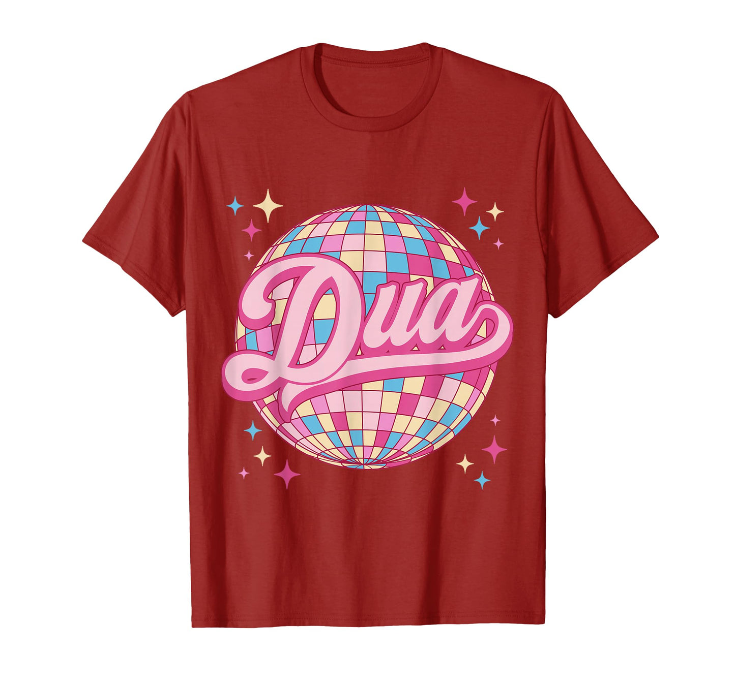 Retro Dua First Name Personalized Disco 80s T-Shirt