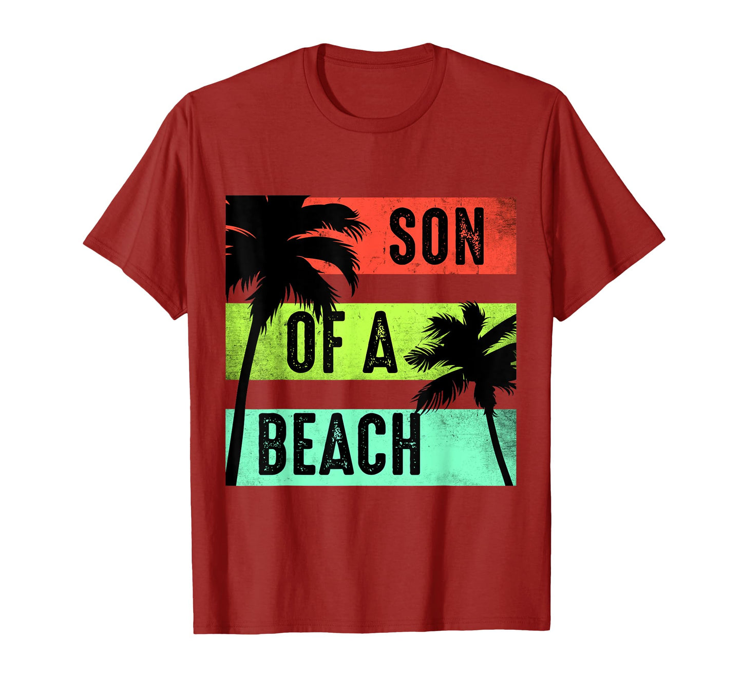 Vintage Son of a Beach Funny Vacation Tshirt for Travellers T-Shirt
