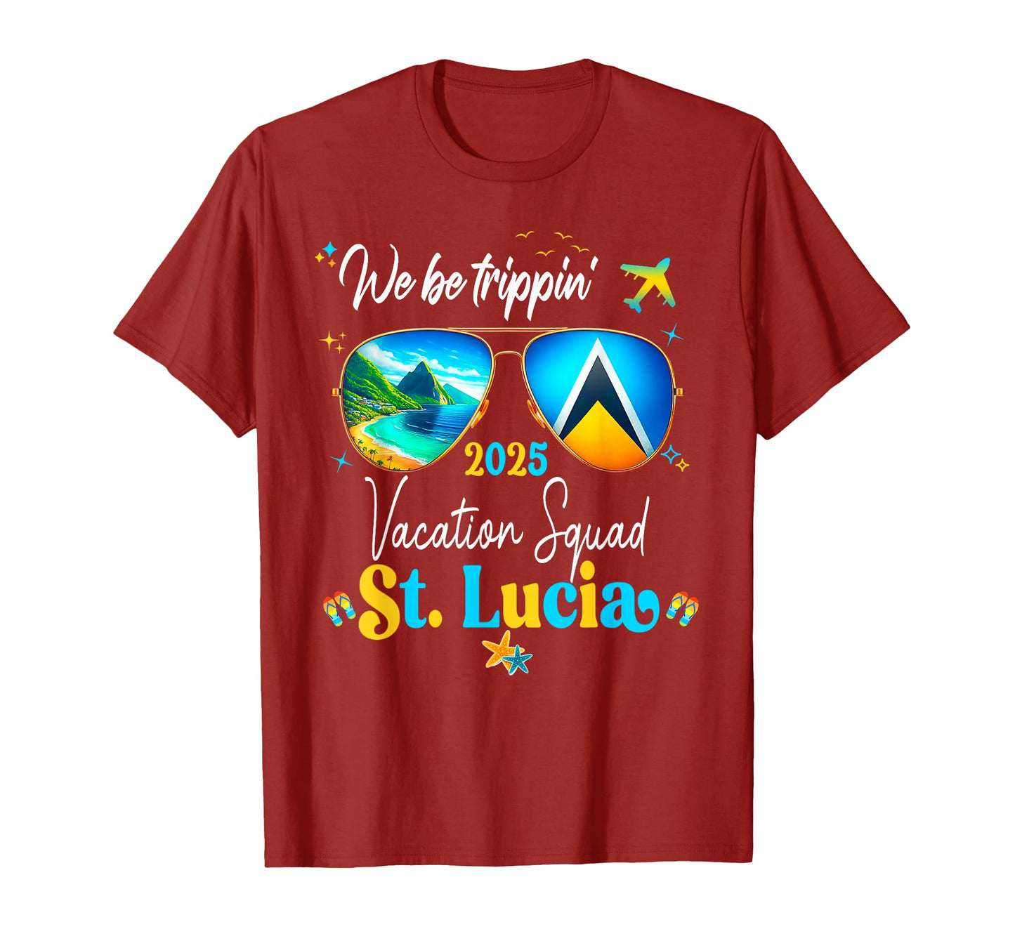 St. Lucia Vacation Family Friends Trip Cruise 2025 Matching T-Shirt