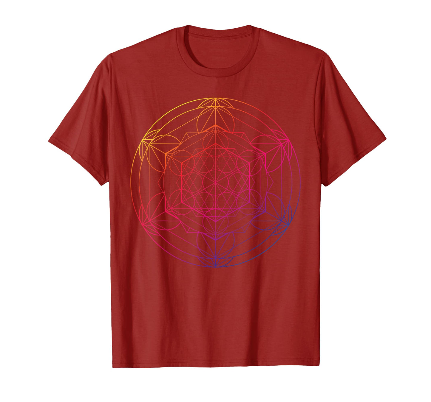 Sacred Geometry for a Spiritual Zen Gothic Mandala T-Shirt