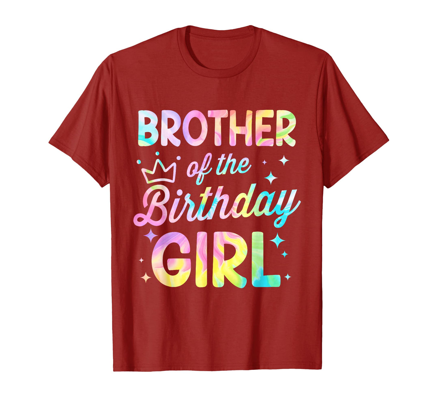 Brother Of The Birthday Girl Tie Dye Girl Bday Party T-Shirt