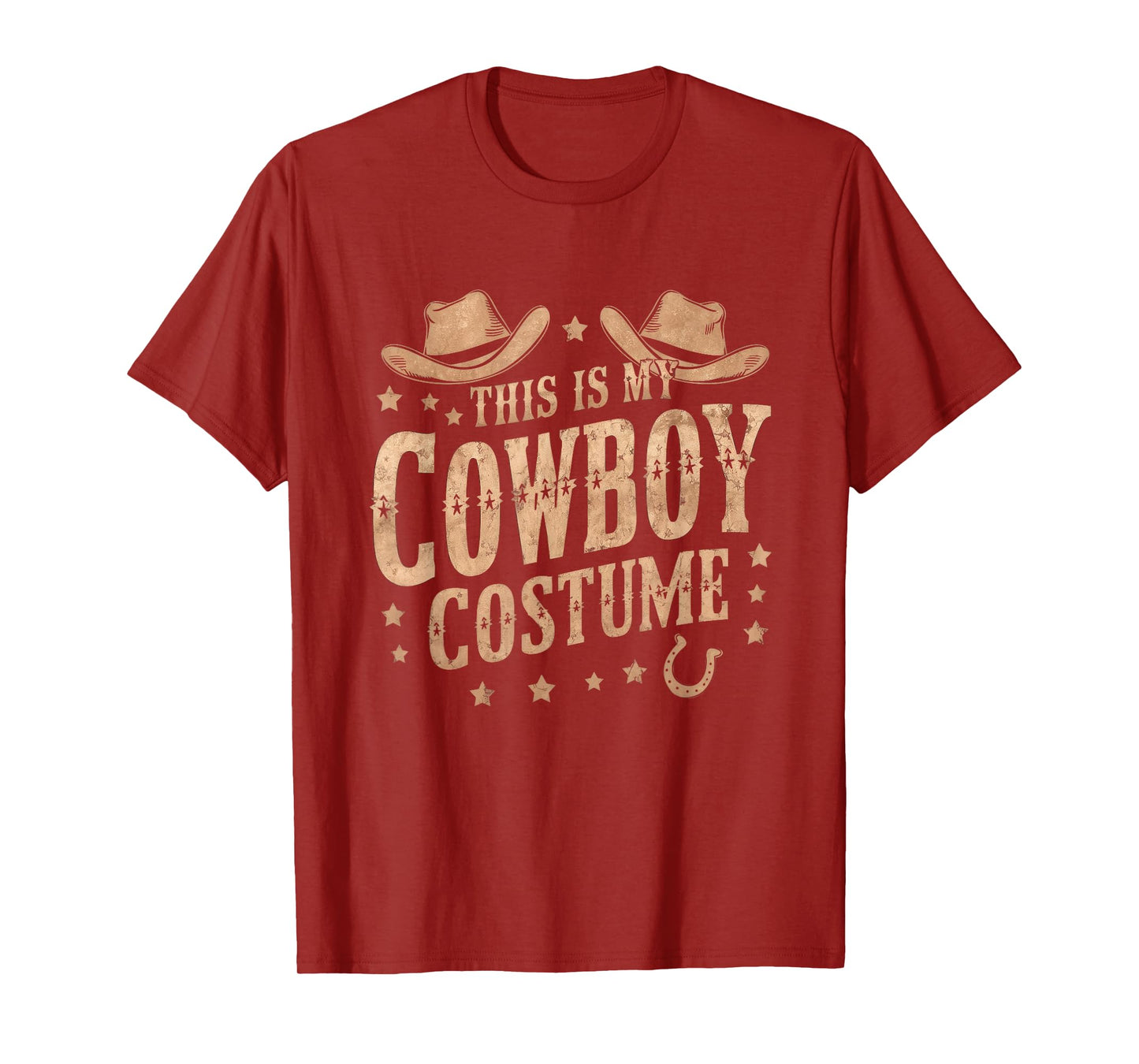 This Is My Cowboy Costume Western Cowboy Hat Country Lover T-Shirt