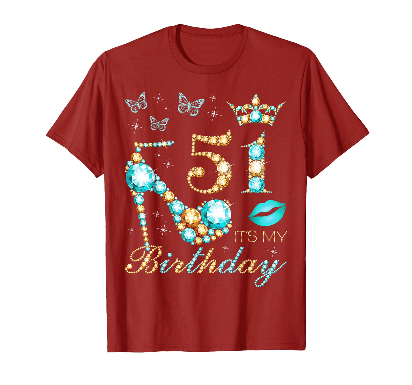 51st It's My Birthday, 51 Years Old, 51st Birthday Queen T-Shirt