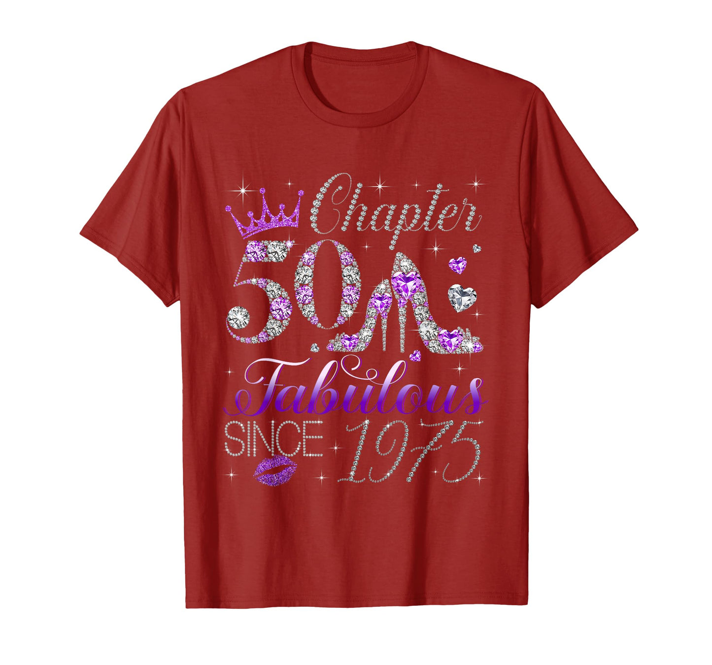 Chapter 50 Fabulous Since 1975 50Th Birthday Women Girls T-Shirt