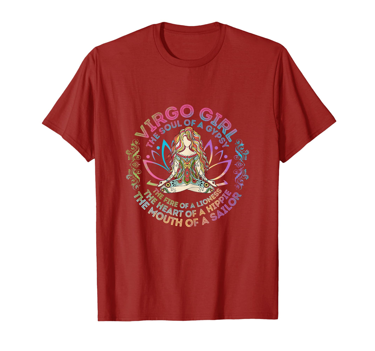 Virgo Girl The Soul Of A Gypsy Birthday Hippie Soul T-Shirt