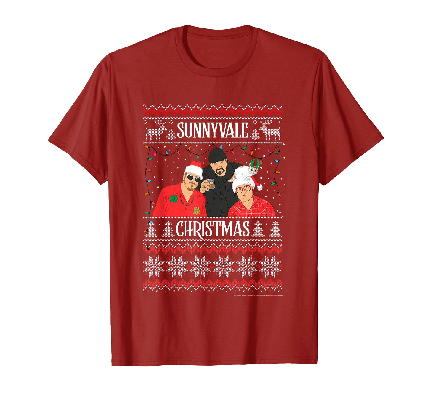 Trailer Park Boys Sunnyvale Christmas Ugly Sweater T-Shirt