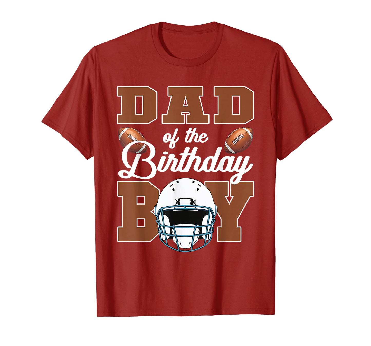 Dad Of The Birthday Boy Football Party Family Matching T-Shirt