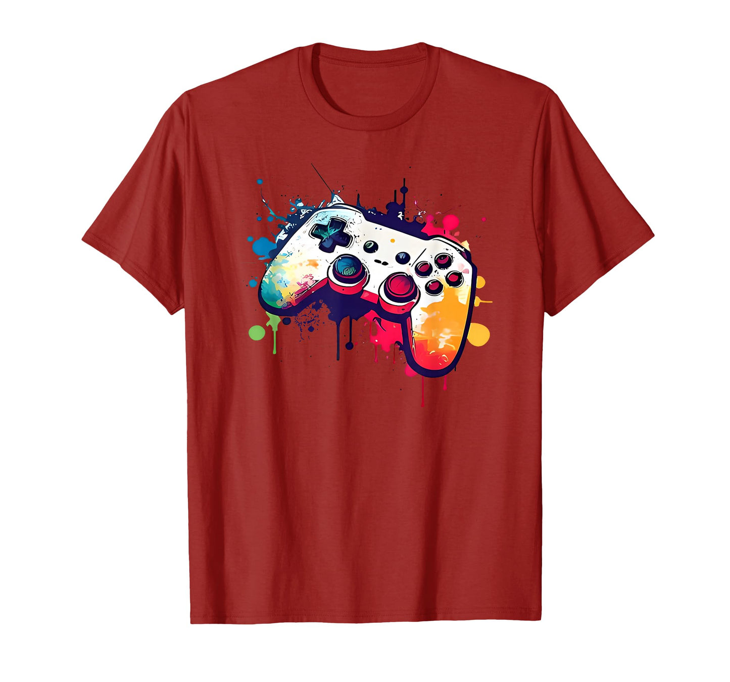 Control All The Things Video Game Controller Gamer Boys Men T-Shirt