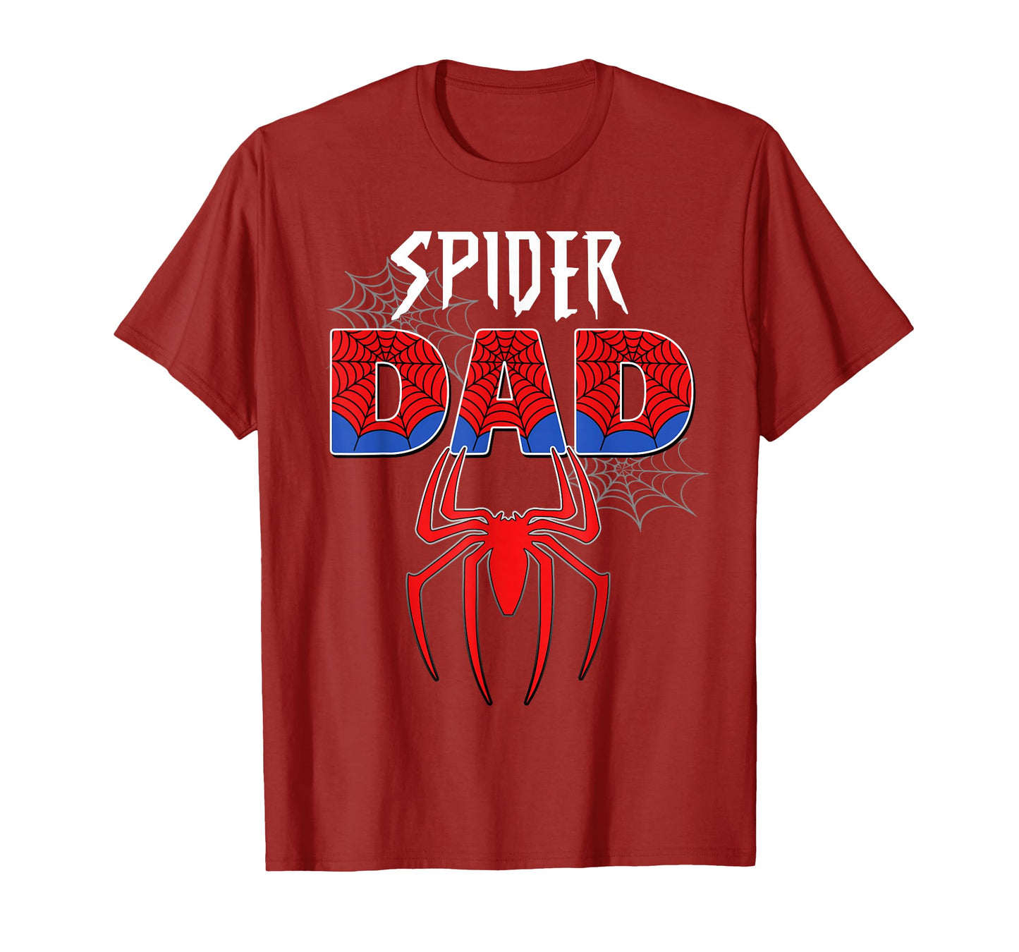 Mens Spider Dad Design Father's Day Matching Family Birthday T-Shirt