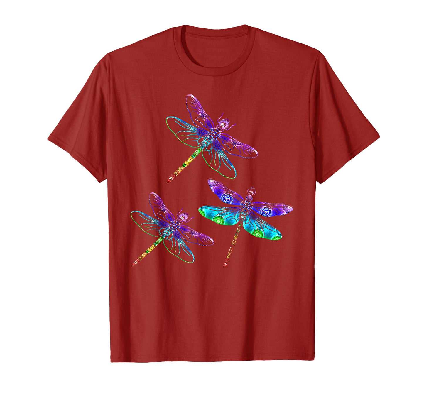 Wrinkled Hippie Dragonfly Gift Spirit Animal Chakra Color Dragonflies T-Shirt