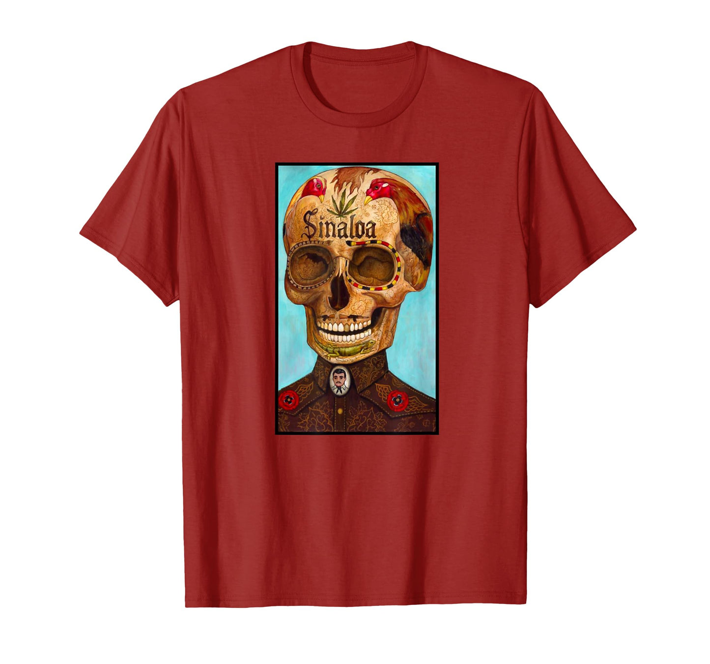 Jesus Malverde Calavera T-Shirt