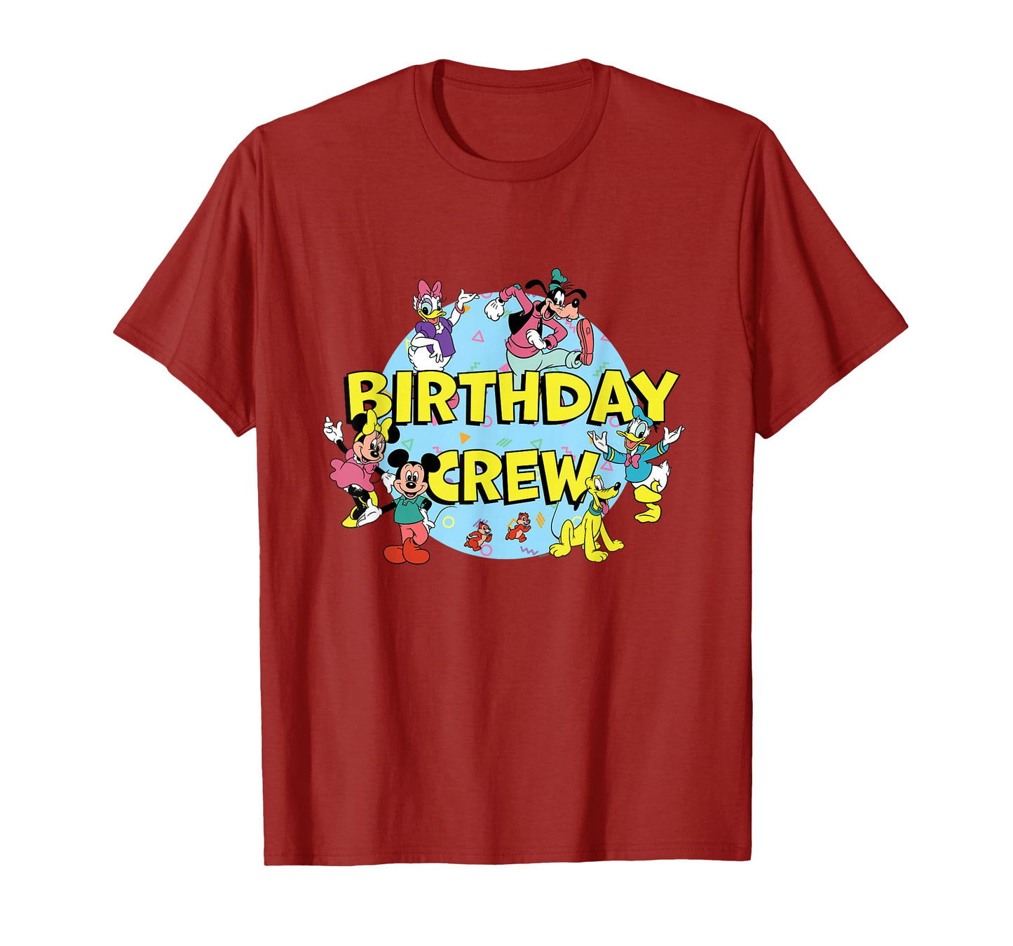 Disney Mickey and Friends Birthday Crew Party Matching T-Shirt