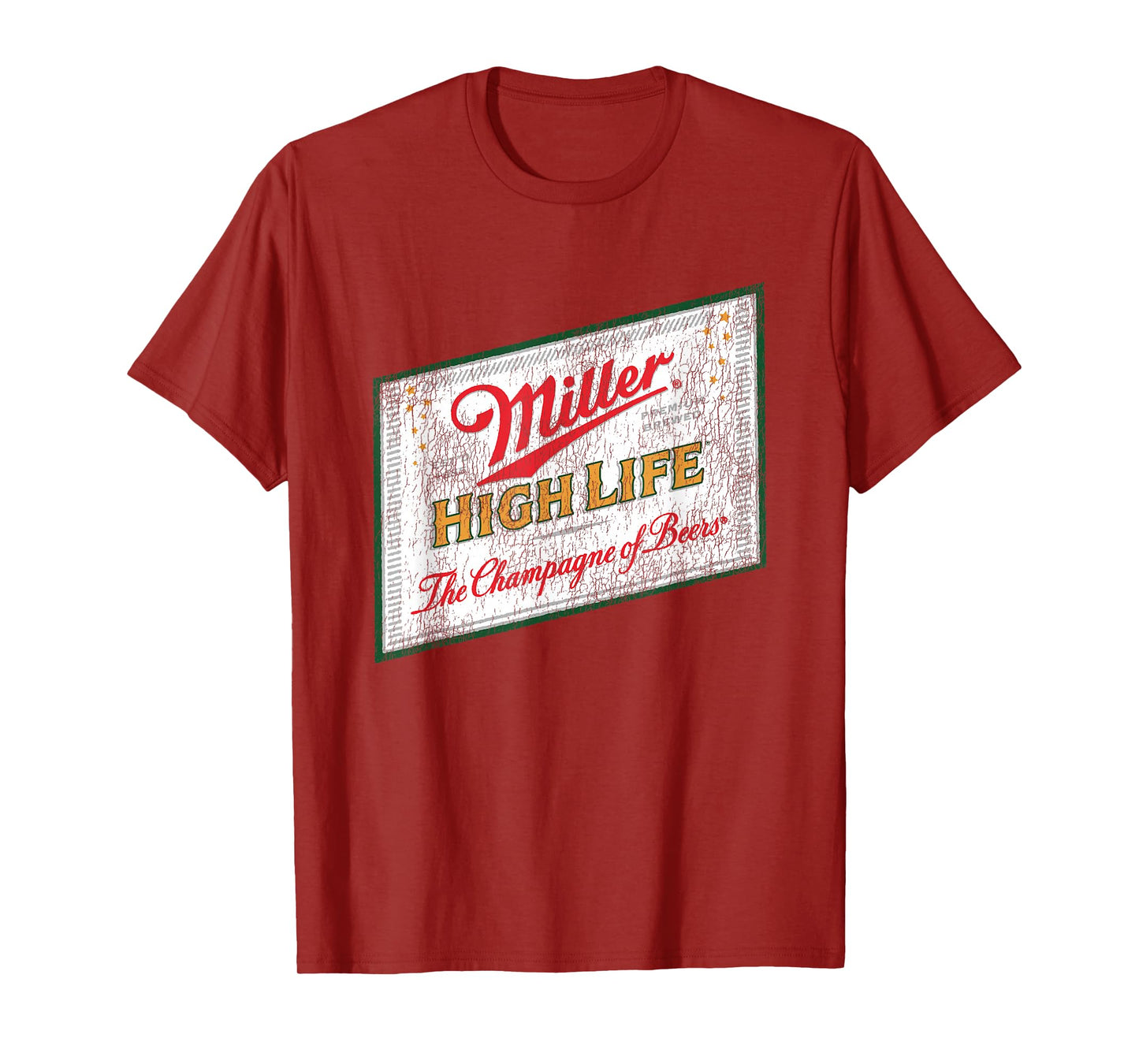 Miller High Life Champagne Of Beer Vintage Label T-Shirt