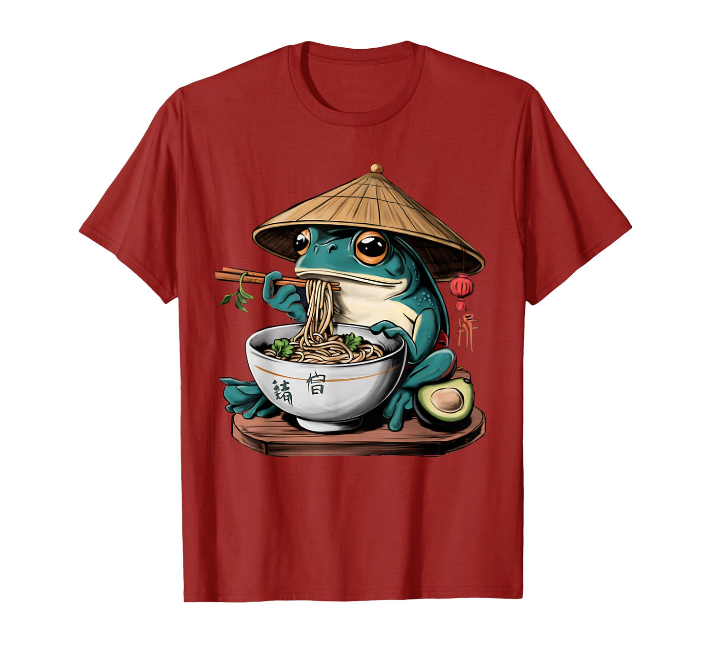 Kawaii Frog & Ramen Collection Frog Ramen Anime Unisex-Kids T-Shirt - Black, Small