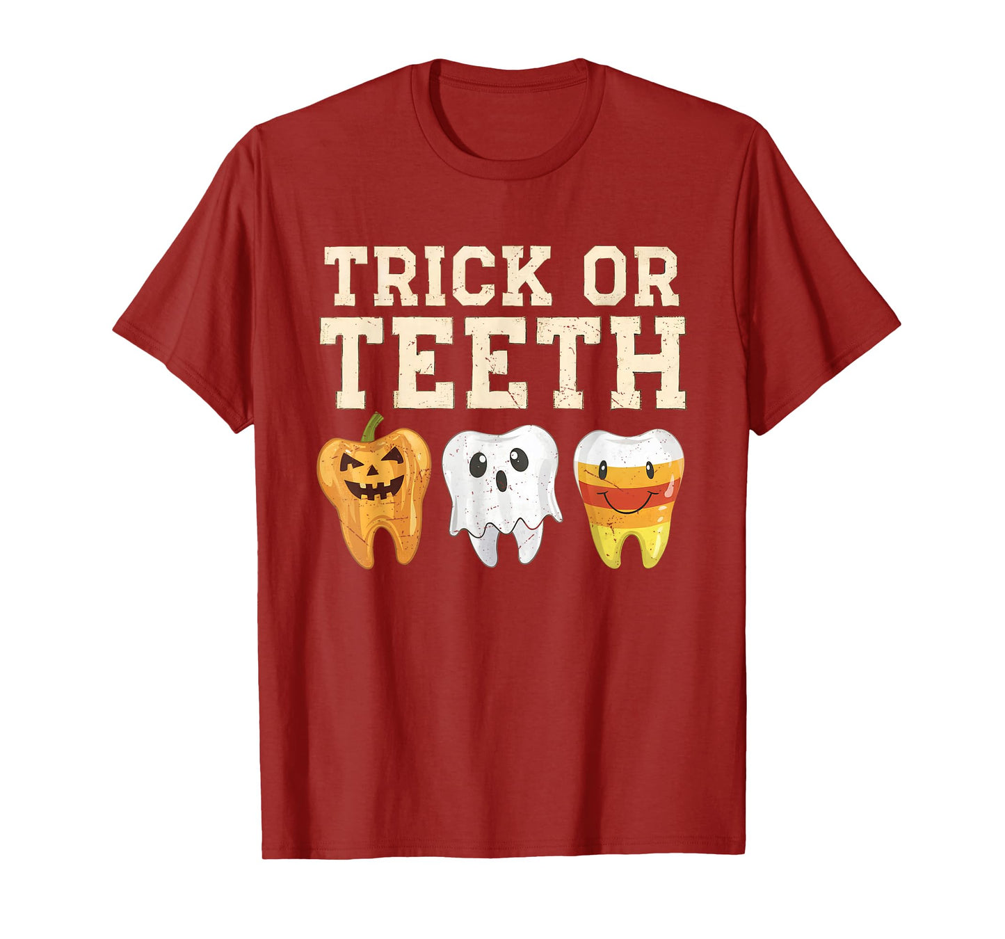 Trick Or Teeth Halloween Dental Crew Dentist Boys Girls Kids T-Shirt