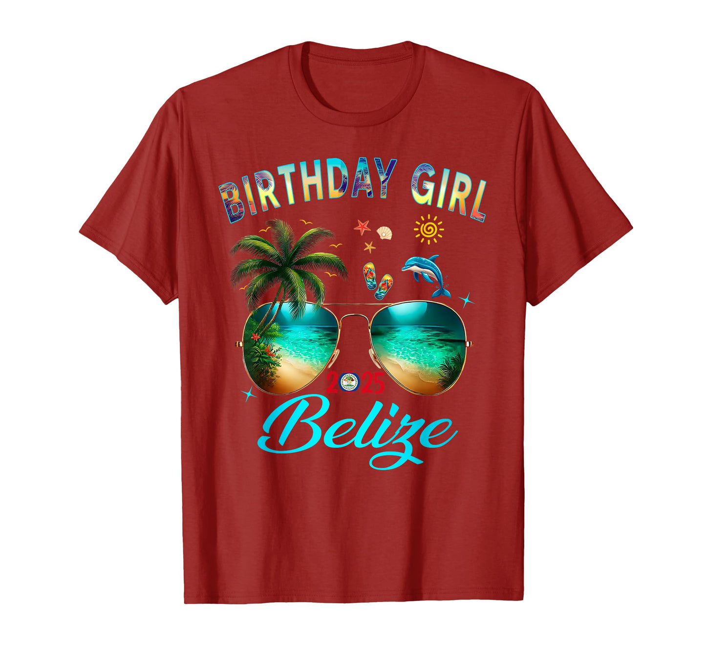 Belize Birthday Besties Trip 2025 Vacay T-Shirt