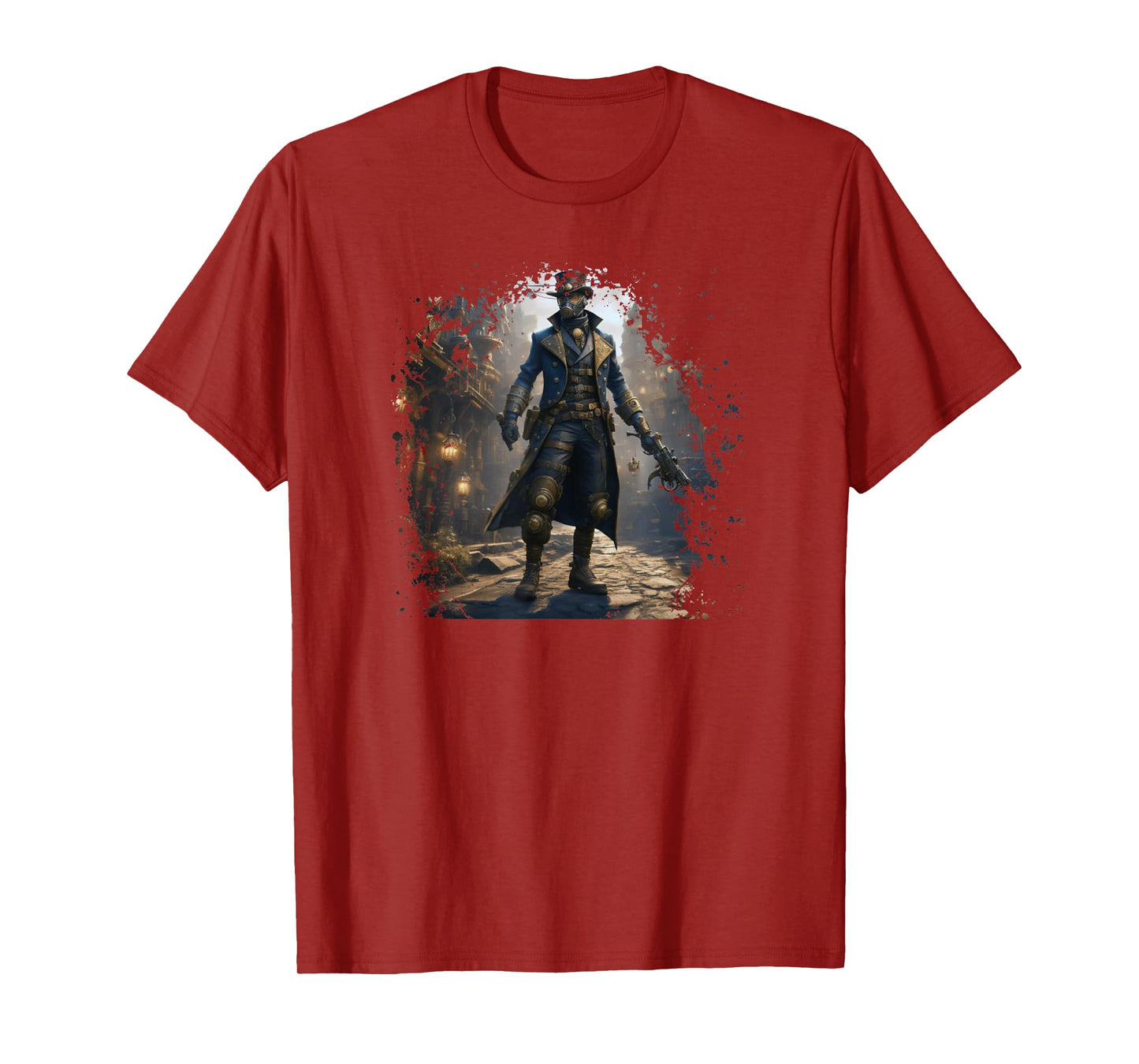 Victorian Steam Punk Assassin And Steampunk World Aesthetic T-Shirt