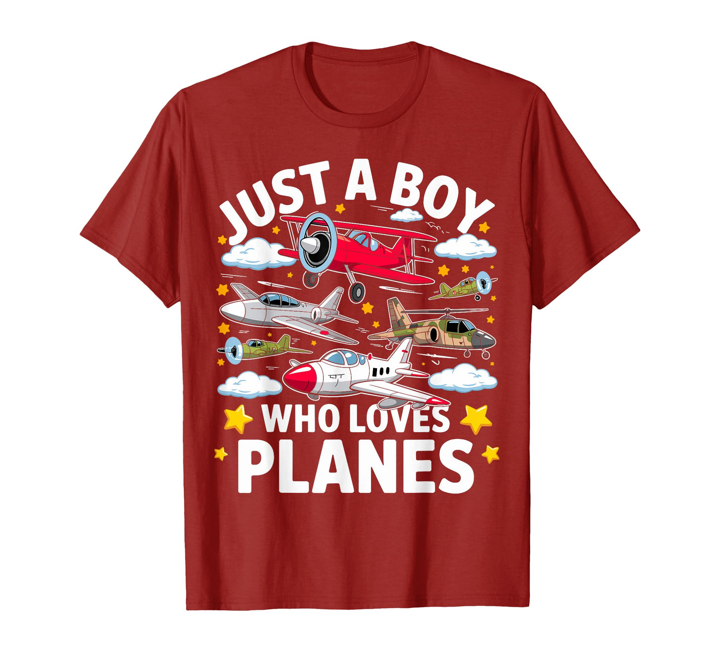 Aircraft Lovers Just A Boy Who Loves Planes Airplane T-Shirt