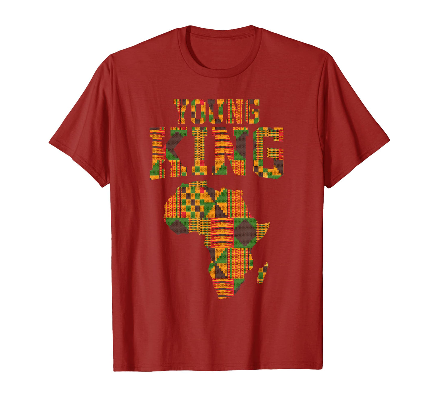 African King Art For Boys Toddlers Kente Cloth African Print T-Shirt
