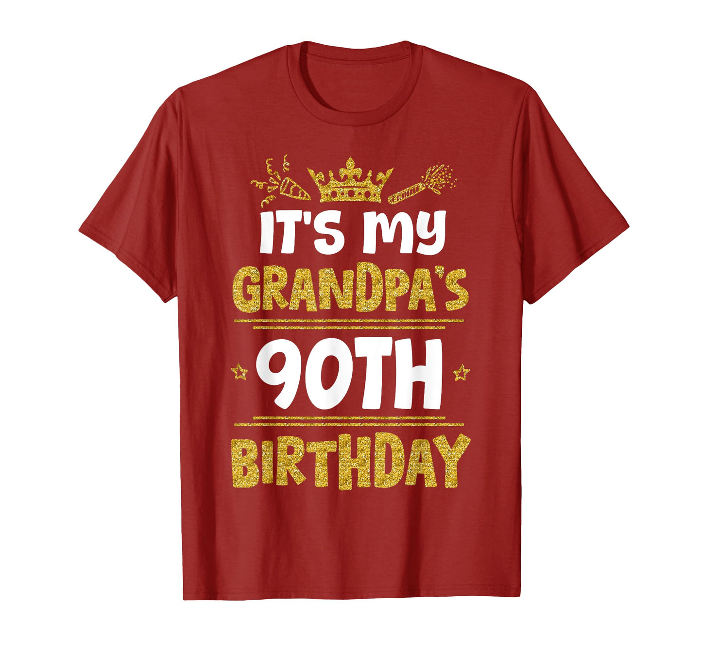Happy It's My Grandpa's 90th Birthday 1935 90 Years Old T-Shirt