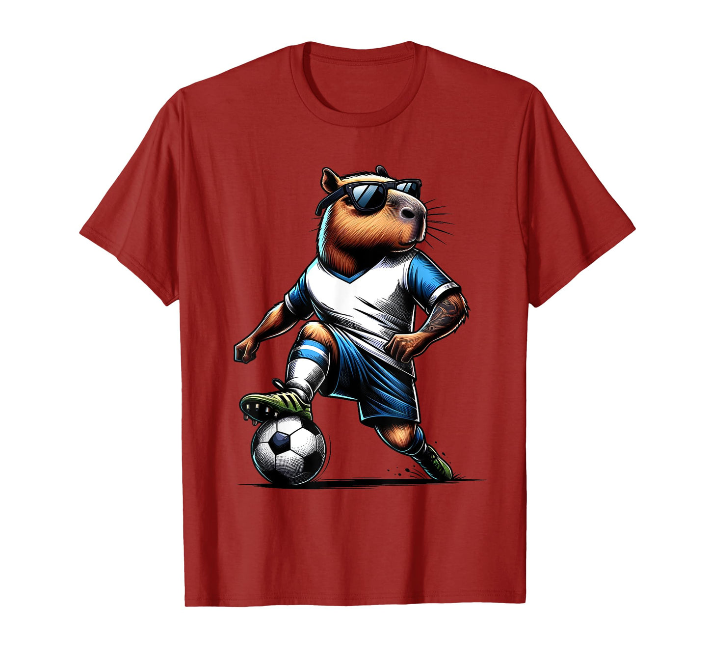 Soccer Capybara Sport - Soccer Player T-Shirt