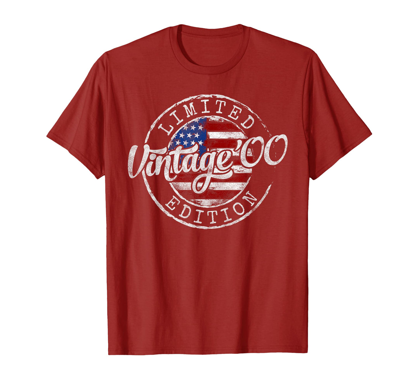 Vintage 2000 25th Birthday Gifts For Men Women 25 Year Old T-Shirt