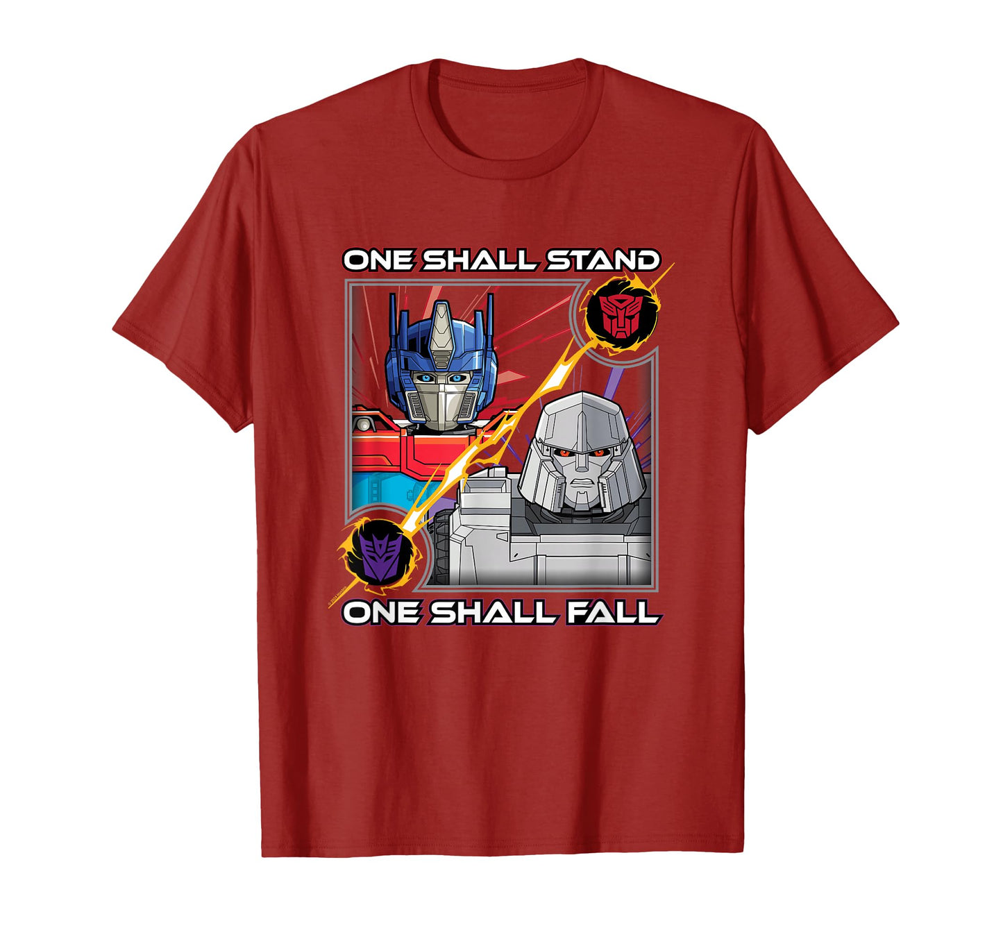 Transformers One One Shall Stand One Shall Fall Poster T-Shirt