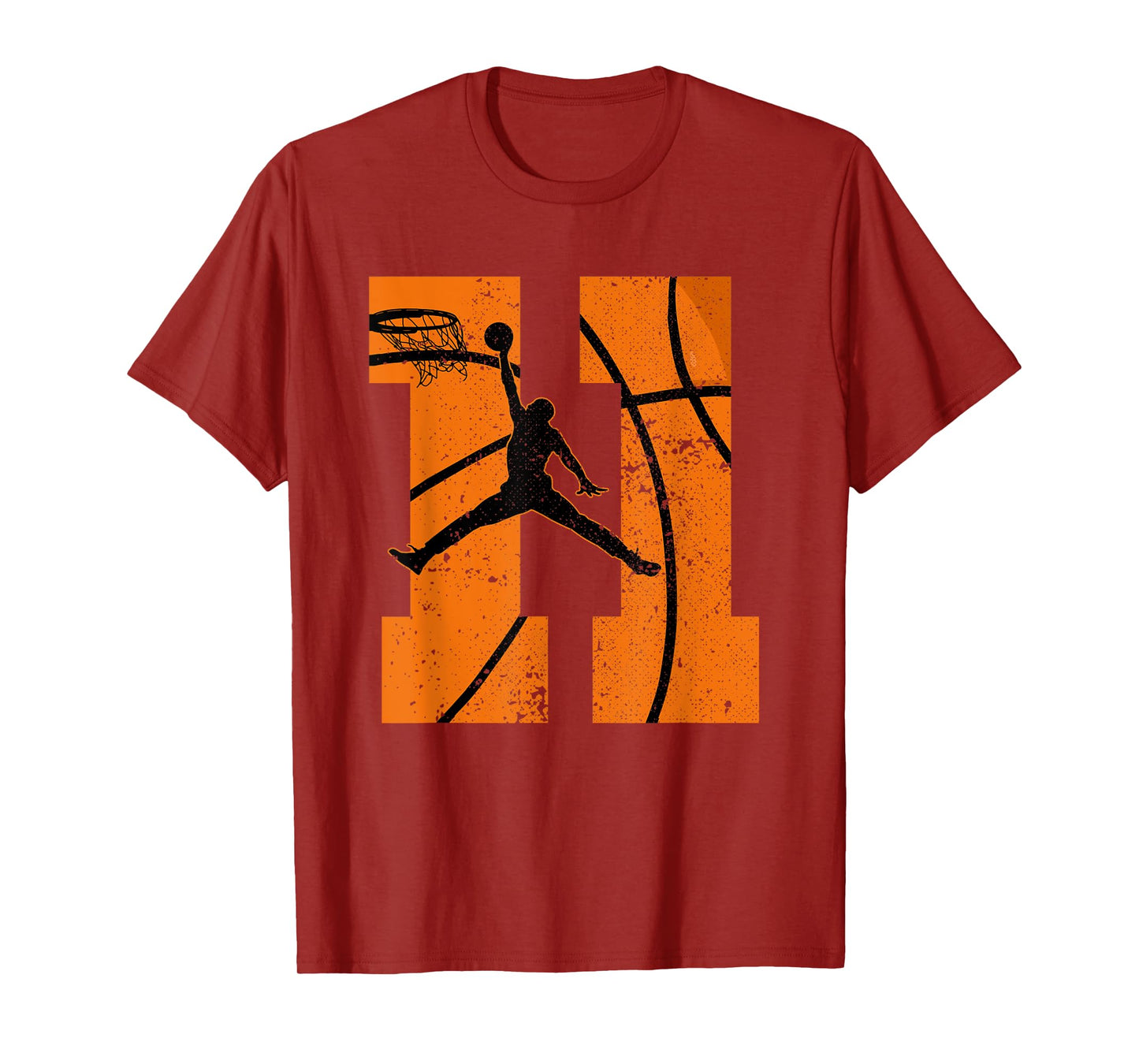 11th Birthday Basketball Party 11 yr Eleven Years Old 11yr T-Shirt
