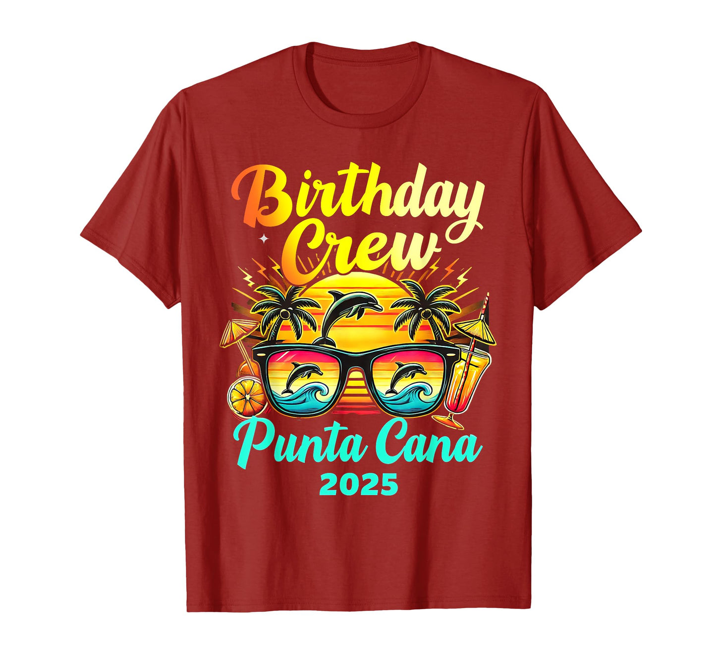 Punta Cana Birthday Trip 2025 Matching Group Vacation T-Shirt