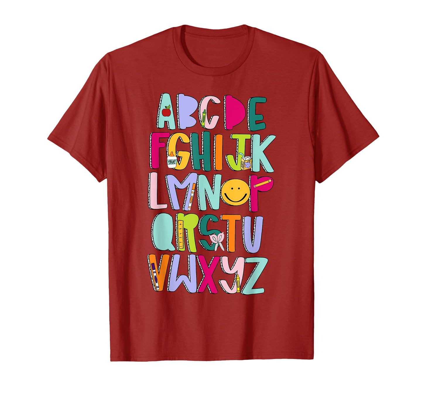 Alphabet Learning Letters ABCs First Day Of School Boy Girl T-Shirt