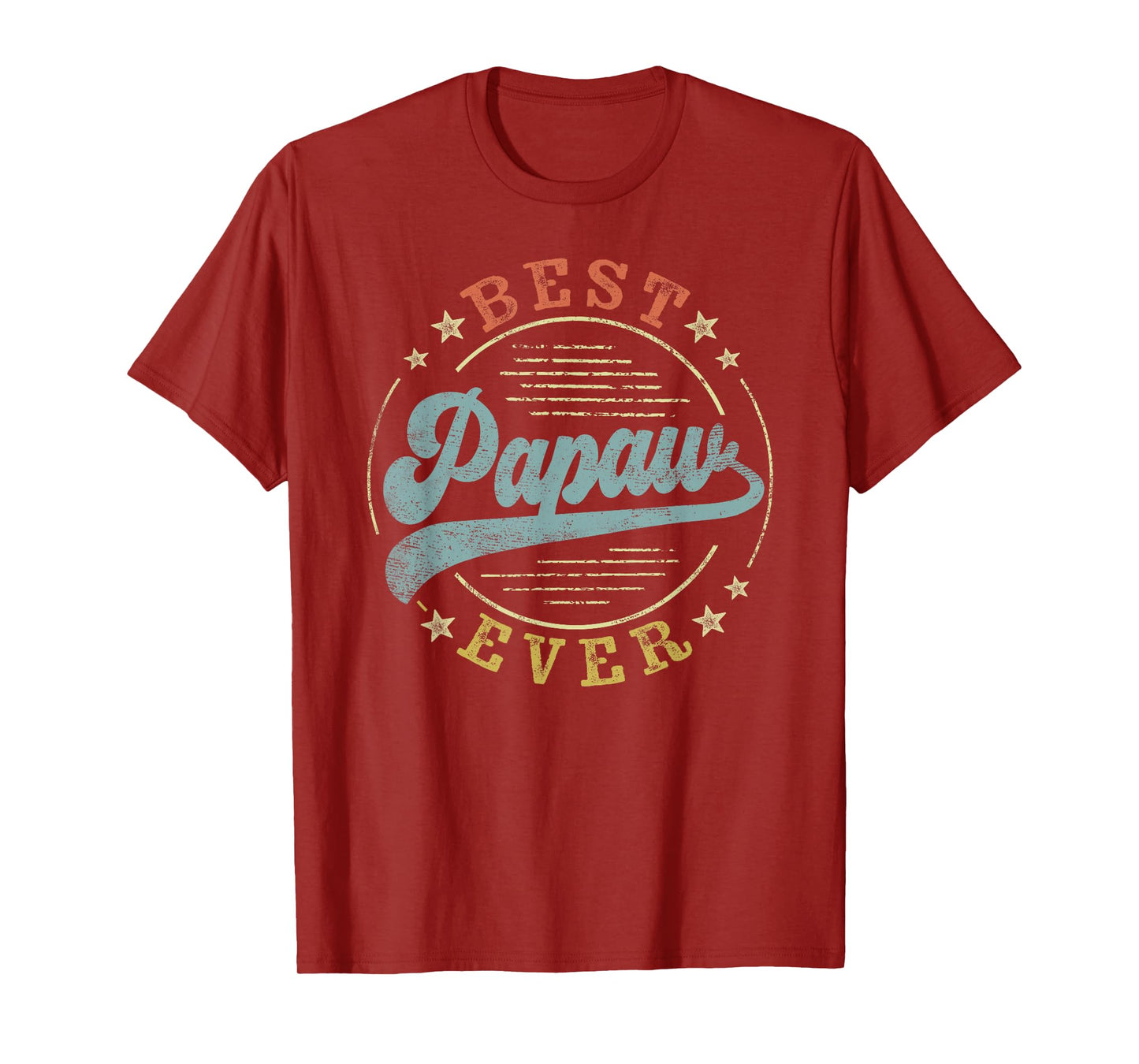 Best Papaw Ever Father's Day Papaw Gifts Vintage Emblem T-Shirt