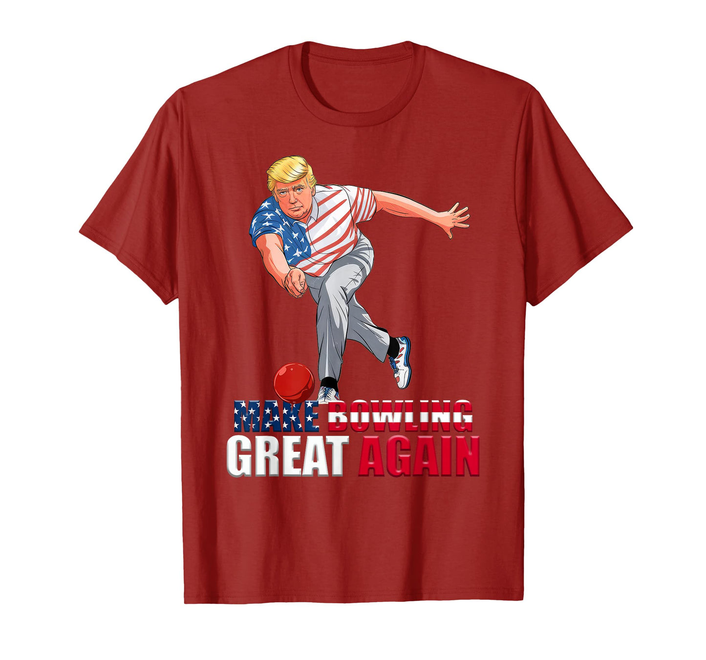 Funny Trump Bowling Make Bowling Great Again T-Shirt