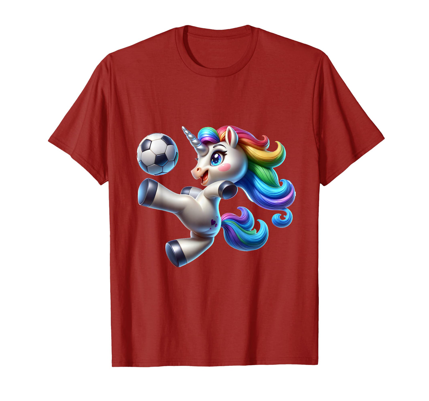 Cute Soccer Player Unicorn T-Shirt