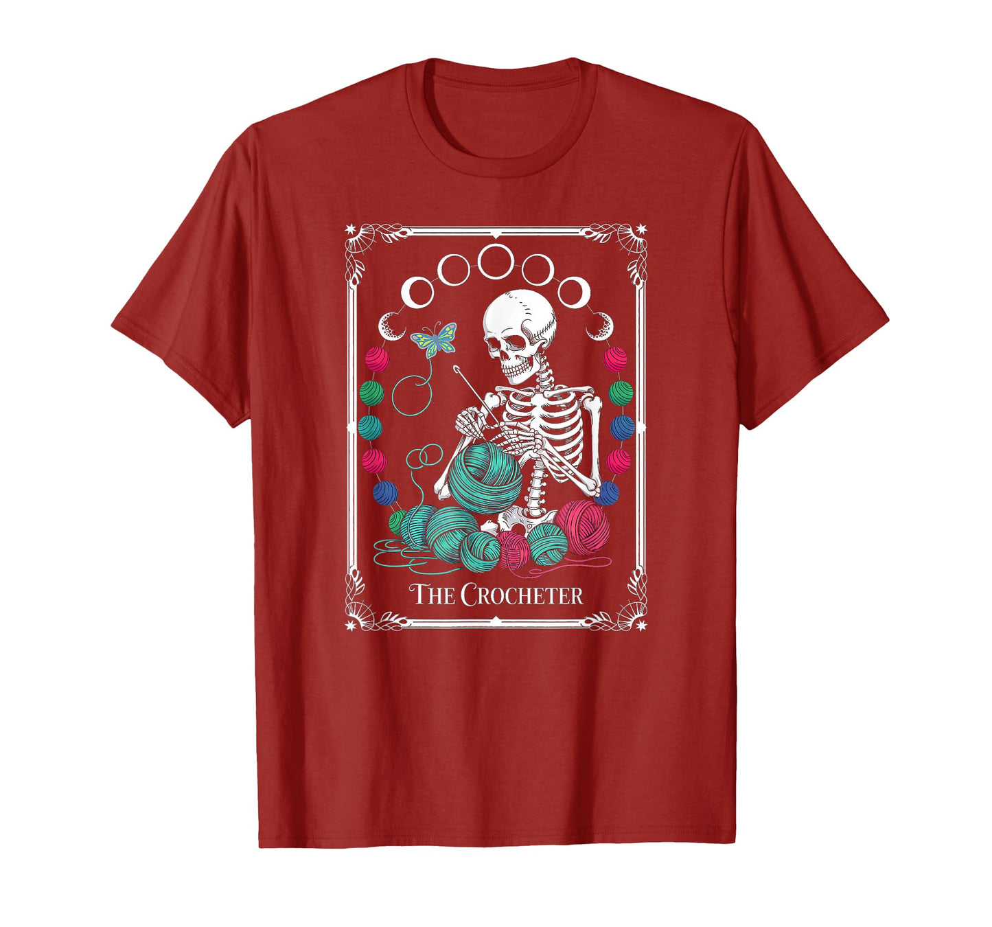 The Crocheter Tarot Card Funny Yarn Design T-Shirt