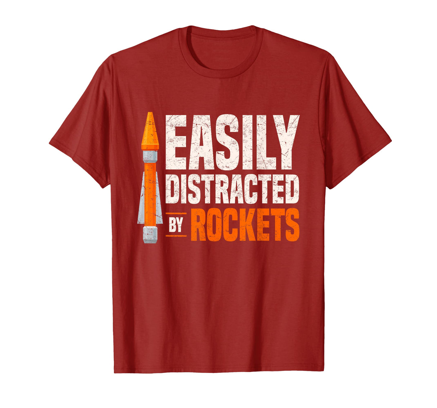 Rocketry Model Rocket Kit Easily Distracted By Rockets T-Shirt